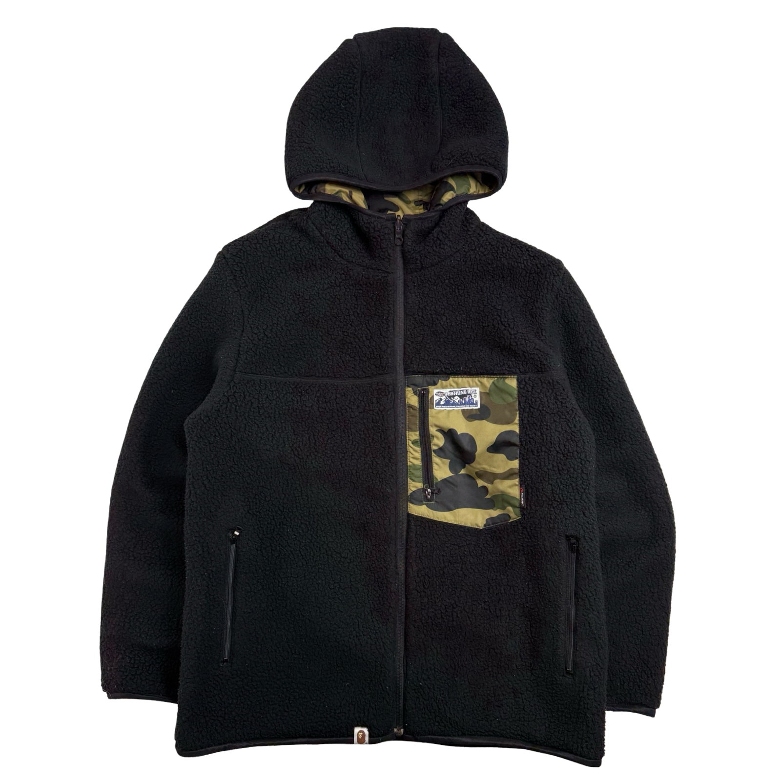 BAPE 1st Camo Reversible Polartec Jacket Green (USED)