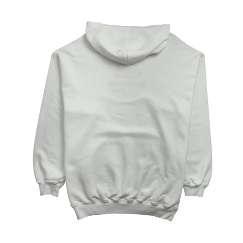 Balenciaga BB Fleece Hoodie White (USED) | Vintage Clothing Store Canada