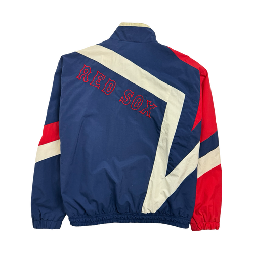 (XL) Vintage Boston Red Sox Zip-Up Windbreaker Jacket | Vintage Clothing Store Canada