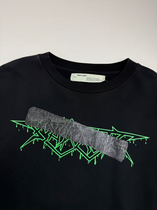 Off-White Rock Mirror Crewneck Black (USED) | Vitnage Clothing Store Canada