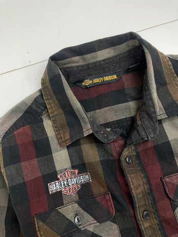 Vintage Harley Davidson Button-up