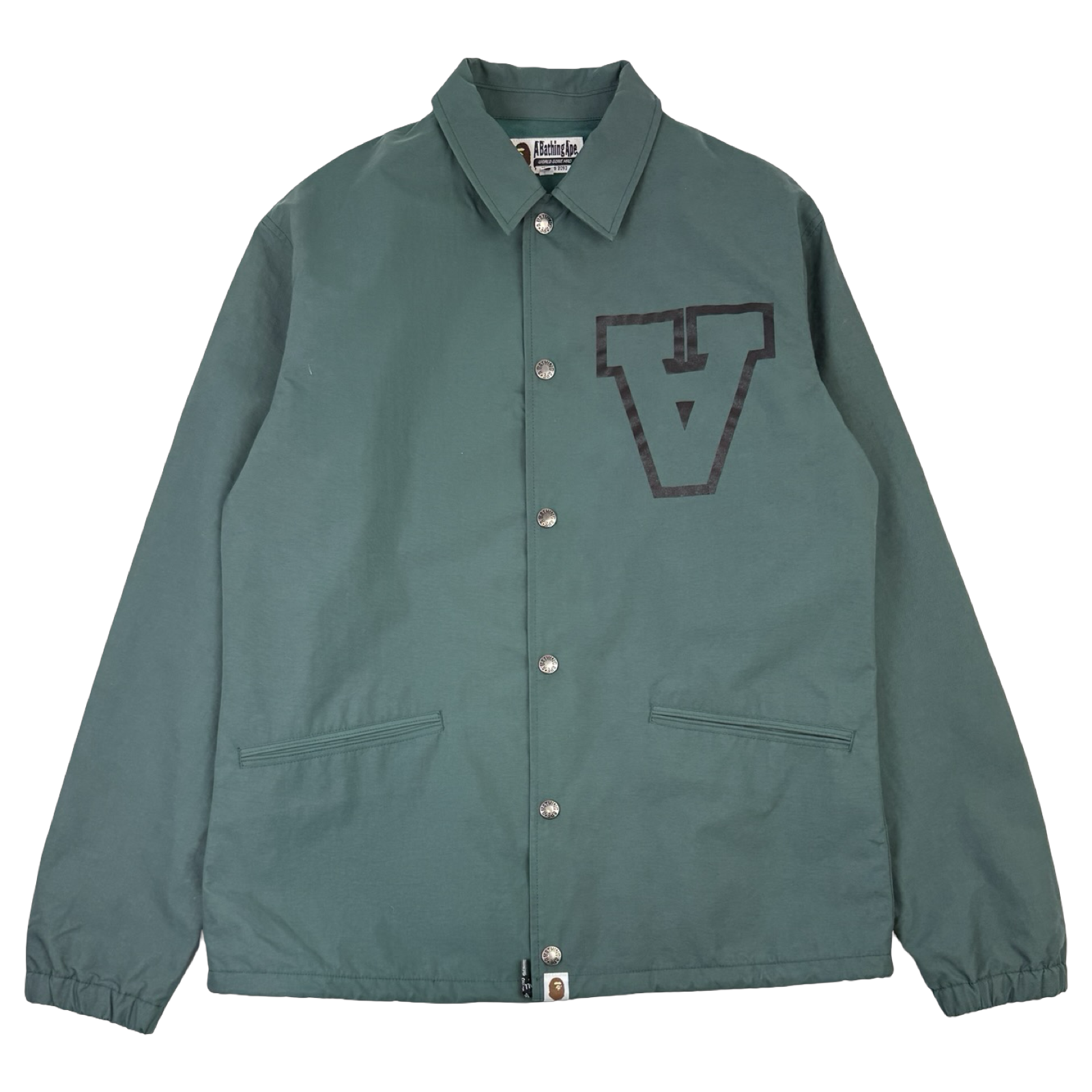 BAPE Very Ape Coach Jacket Dark Green (USED)