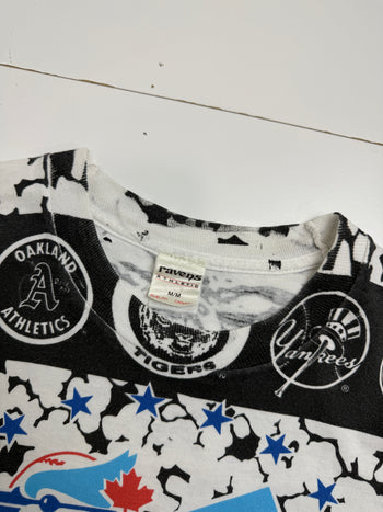 Vintage 90s Toronto Blue Jays All Star Game AOP Tee