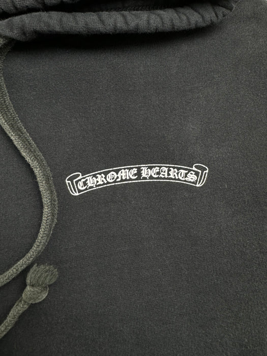 Chrome Hearts Scroll Logo Hoodie Black (USED) | Vitnage Clothing Store Canada