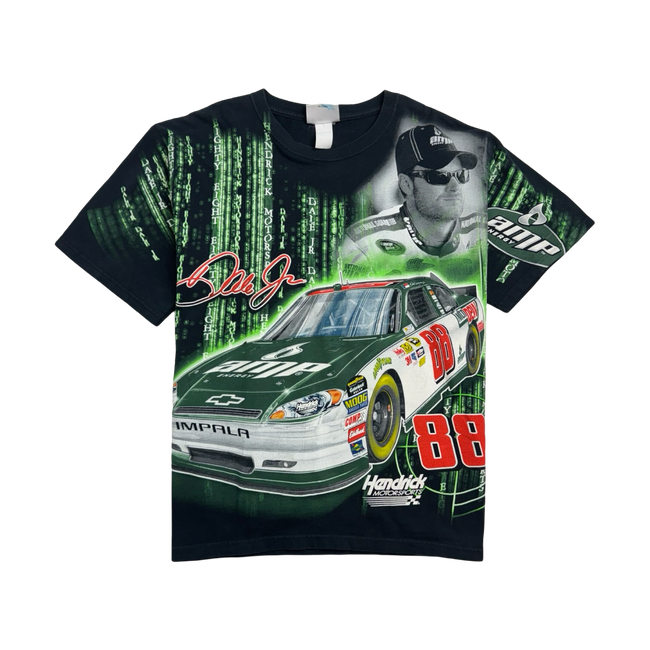 Vintage AOP Dale Jr Nascar Racing Tee Black