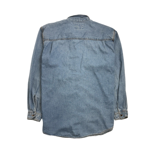 (L) Vintage Levis Orange Tab Denim Light Washed Button Up | Vintage Clothing Store Canada