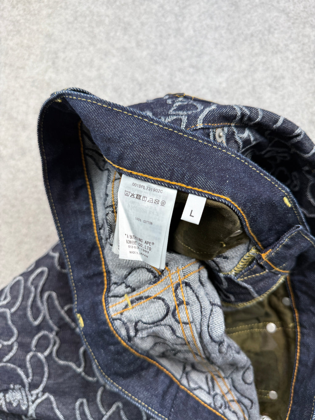 BAPE x OVO 1st Camo Jacquard Denim Pants (USED)