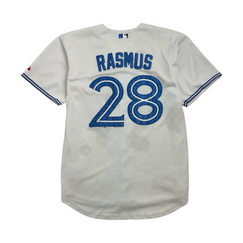 (XL) Vintage MLB Toronto Blue Jays Rasmus Jersey White