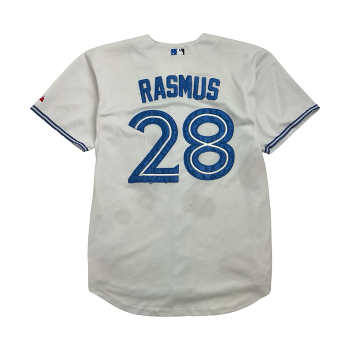 (XL) Vintage MLB Toronto Blue Jays Rasmus Jersey White | Vitnage Clothing Store Canada