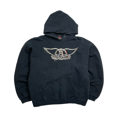 Vintage Aerosmith Hoodie Black | Vintage Clothing Store Canada