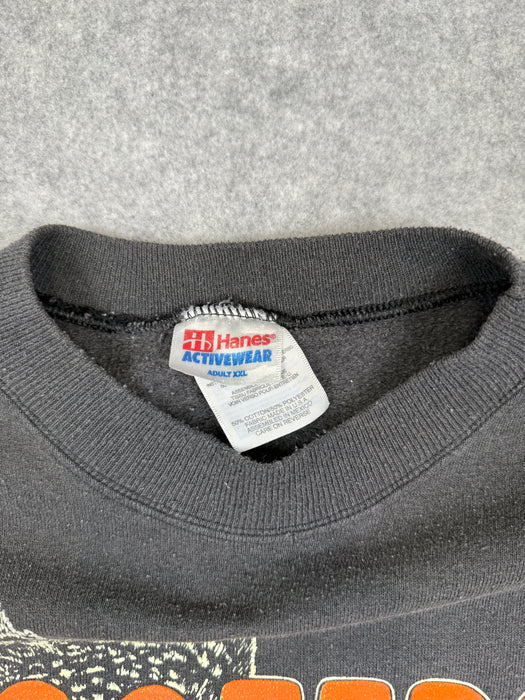 Vintage Hooters Crewneck Faded Black | Vitnage Clothing Store Canada