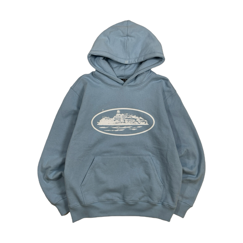 Corteiz Alcatraz Hoodie Baby Blue | Vintage Clothing Store Canada