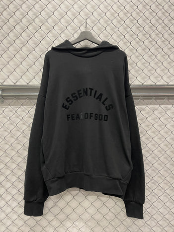 Fear of God Essentials Arch Logo Hoodie Jet Black (USED)