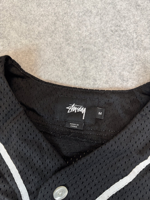 Stussy Baseball Jersey Black (USED) | Vitnage Clothing Store Canada