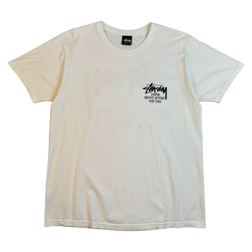 Stussy Dover Street Market New York Tee White (USED) | Vintage Clothing Store Canada