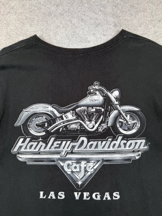 Vintage Harley Davidson Live Hard Ride Easy Tee Black | Vitnage Clothing Store Canada