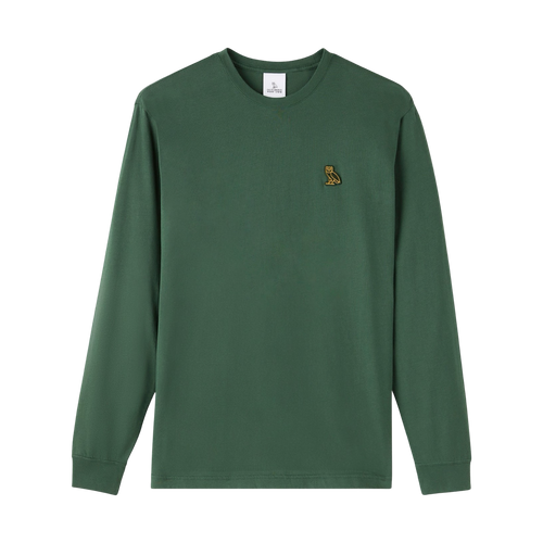 OVO Classic Long-Sleeve Tee Forest Green | Vintage Clothing Store Canada