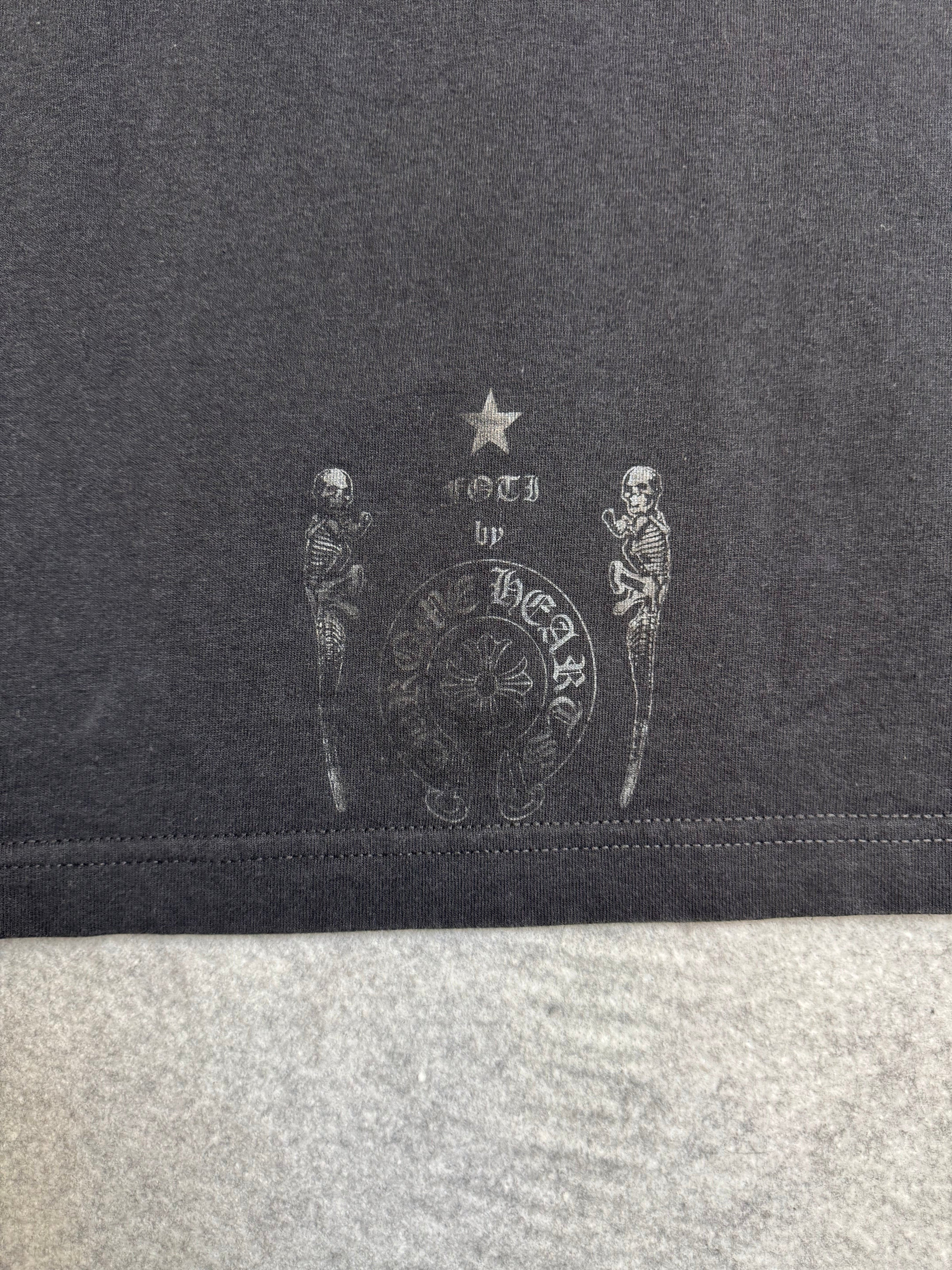 Vintage Chrome Hearts Foti Skull Wing Pocket Tee Black/Red