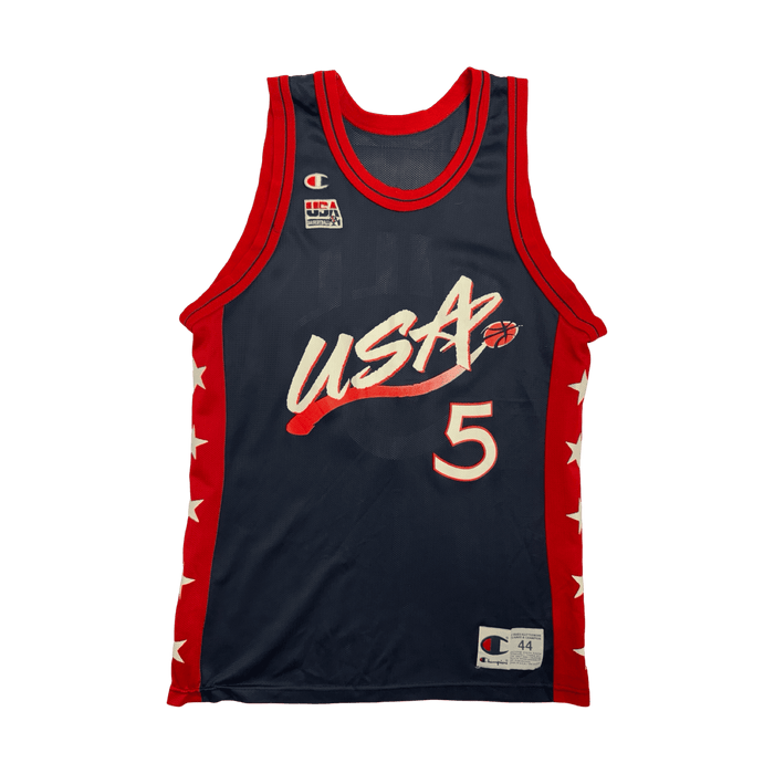 Vintage Grant Hill Team USA Basketball Jersey | Vitnage Clothing Store Canada