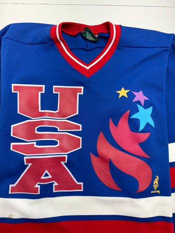 (M) Vintage '96 Team USA Olympic Jersey Blue