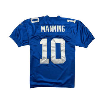 (XL) Vintage 2000s Reebok NY Giants Eli Manning Football Jersey Blue