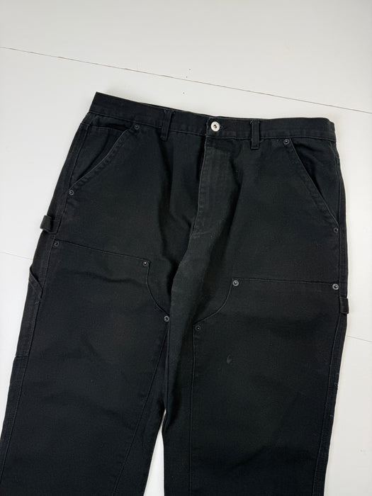 Stussy Double Knee Carpenter Pants Black (USED) | Vitnage Clothing Store Canada