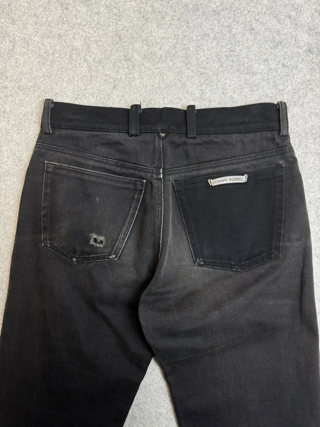 Chrome Hearts Fleur Knee Denim Jeans Black