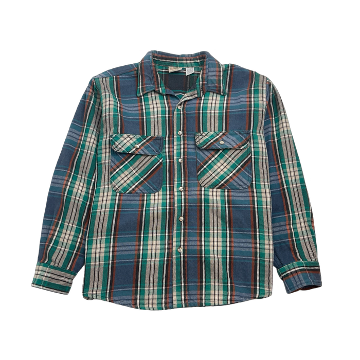 (XL) Vintage Five Brothers Flannel Button Up | Vitnage Clothing Store Canada