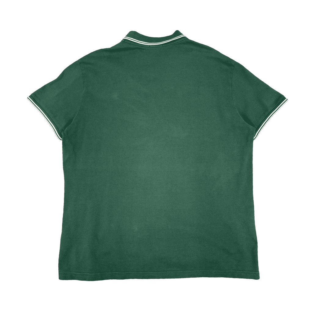 Moncler Striped Button-up Polo Shirt Green (USED)