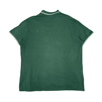 Moncler Striped Button-up Polo Shirt Green (USED)