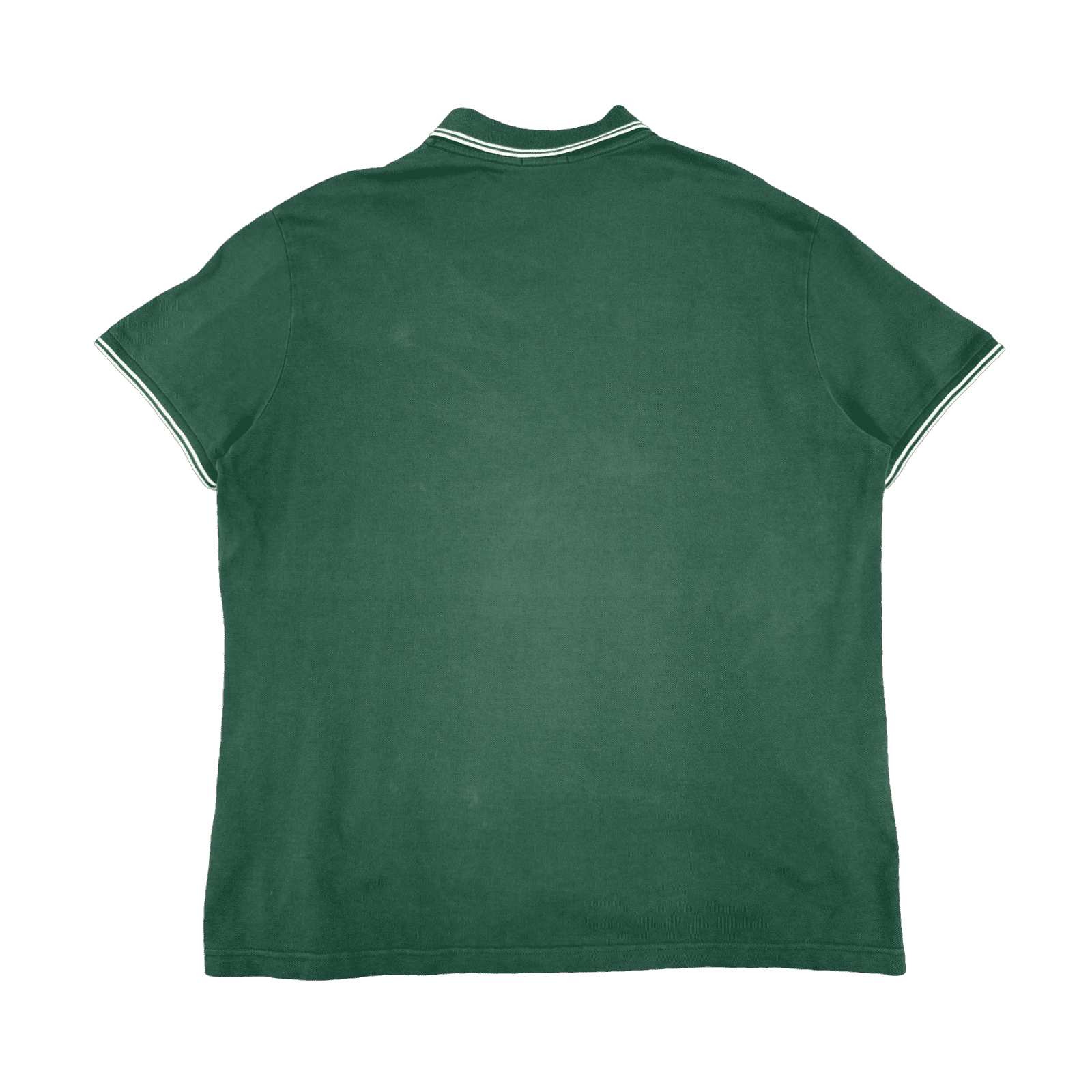 Moncler Striped Button-up Polo Shirt Green (USED)