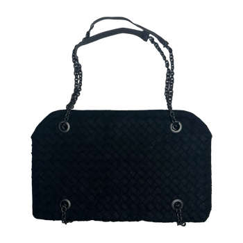 Bottega Veneta Intrecciato Duo Bag Black
