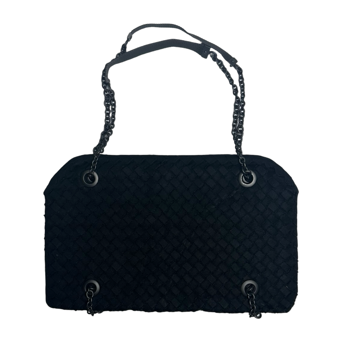 Bottega Veneta Intrecciato Duo Bag Black | Vitnage Clothing Store Canada