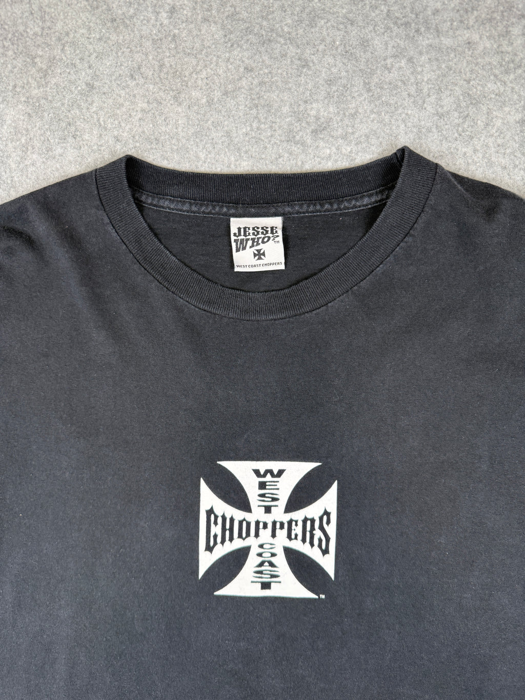 Vintage West Coast Choppers Cross Sleeve L/S Tee Black