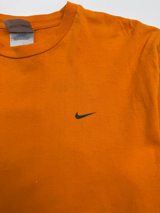 Vintage 2000s Nike Side Swoosh Tee Orange | Vitnage Clothing Store Canada