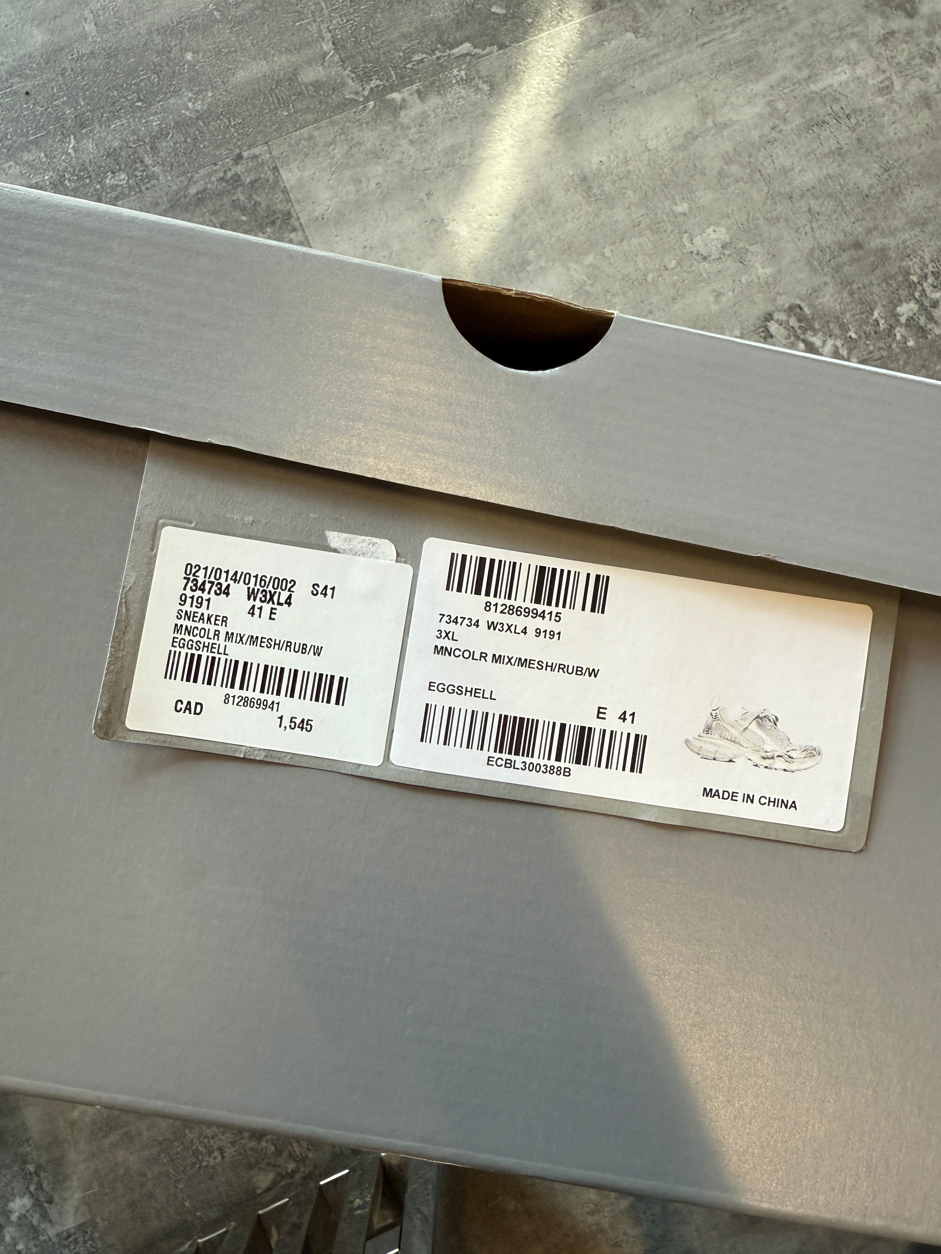 Balenciaga 3XL Worn Out Sneaker Off White (USED)