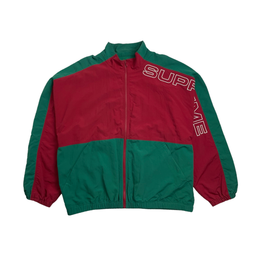 Supreme Two-tone Track Jacket Red/Green (USED) | Vintage Clothing Store Canada