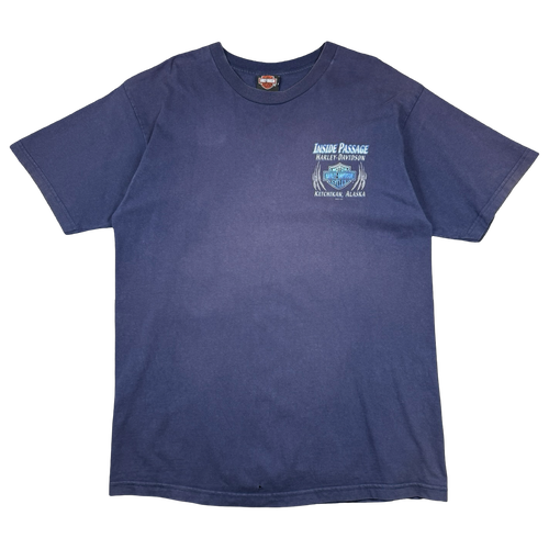 Vintage Harley Davidson Inside Passage Tee Navy | Vintage Clothing Store Canada