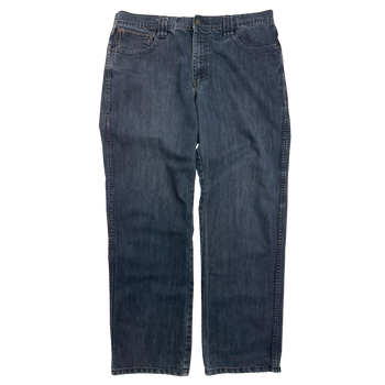 Pelle Pelle Dark Wash Embroidered Denim Pants