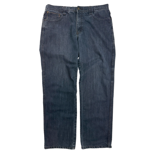 Pelle Pelle Dark Wash Embroidered Denim Pants | Vintage Clothing Store Canada