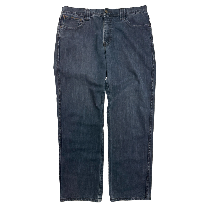 Pelle Pelle Dark Wash Embroidered Denim Pants | Vitnage Clothing Store Canada