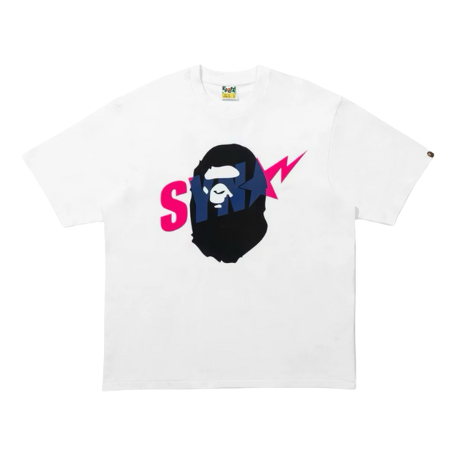 BAPE x Spotify x Central Cee Ape Head Relaxed Fit Tee White