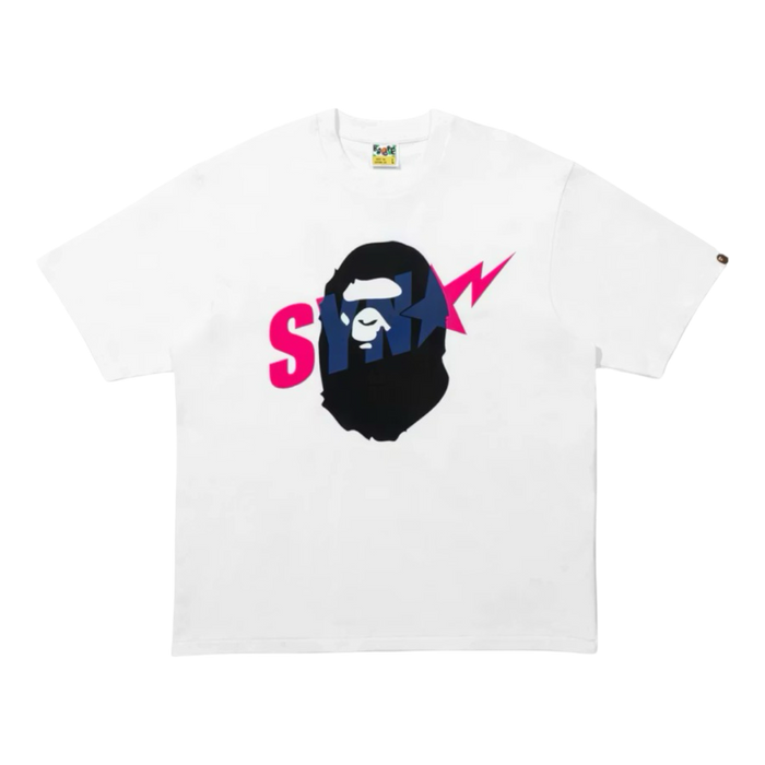 BAPE x Spotify x Central Cee Ape Head Relaxed Fit Tee White | Vitnage Clothing Store Canada