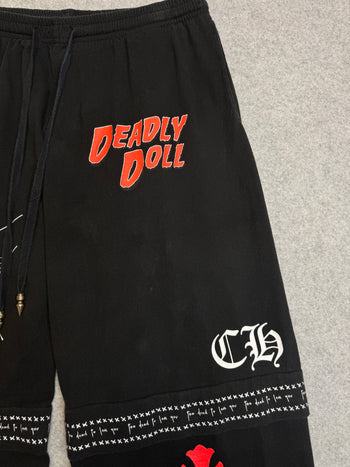Chrome Hearts Deadly Doll Sweatpants Black