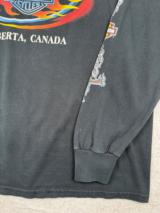 Vintage Harley Davidson Dragon Dagger L/S Tee Black | Vitnage Clothing Store Canada