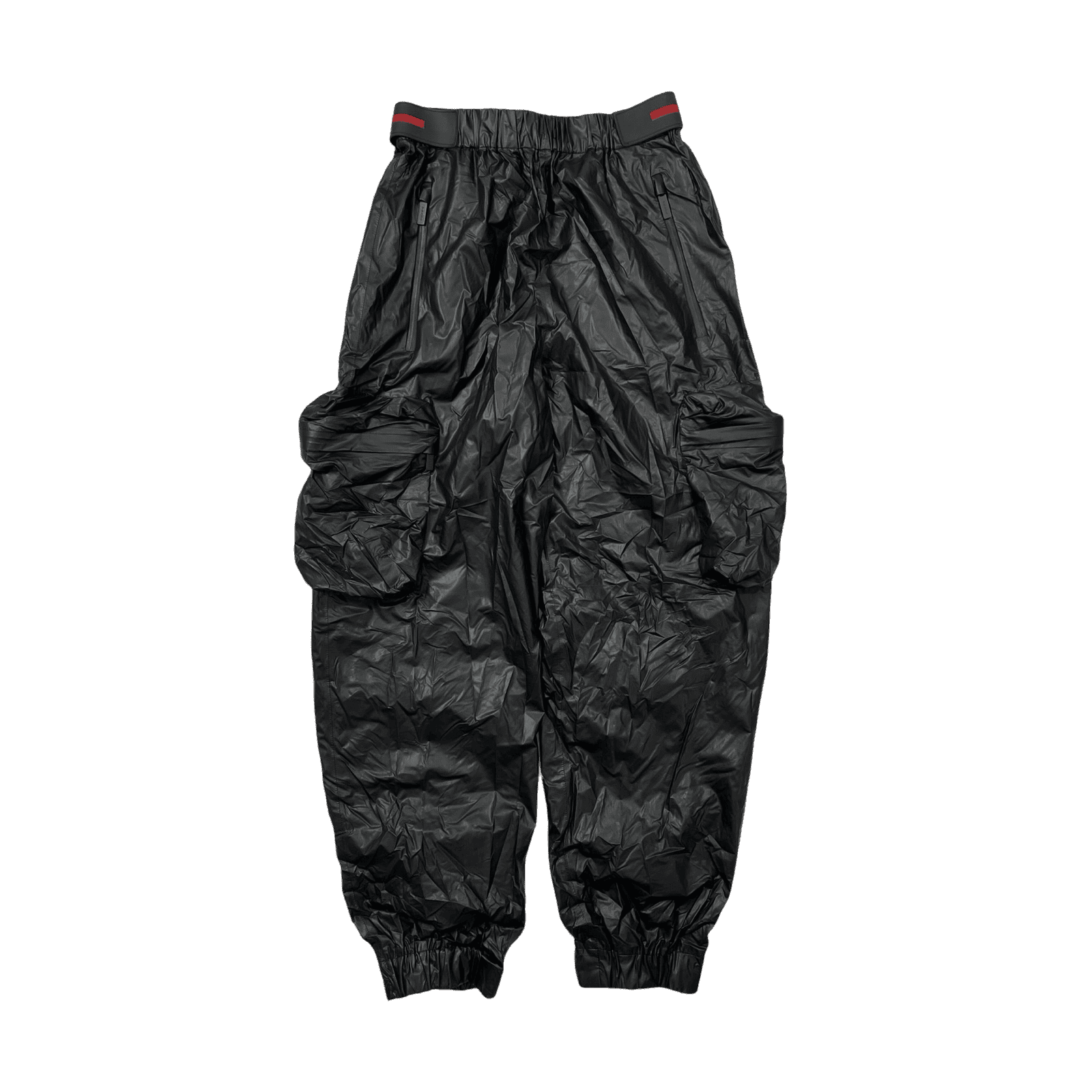 2019 Prada Light Re-Nylon Cargo Pants Black (USED)