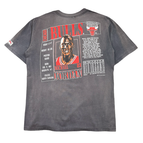 Vintage Nutmeg Chicago Bulls Michael Jordan Faded Tee Black