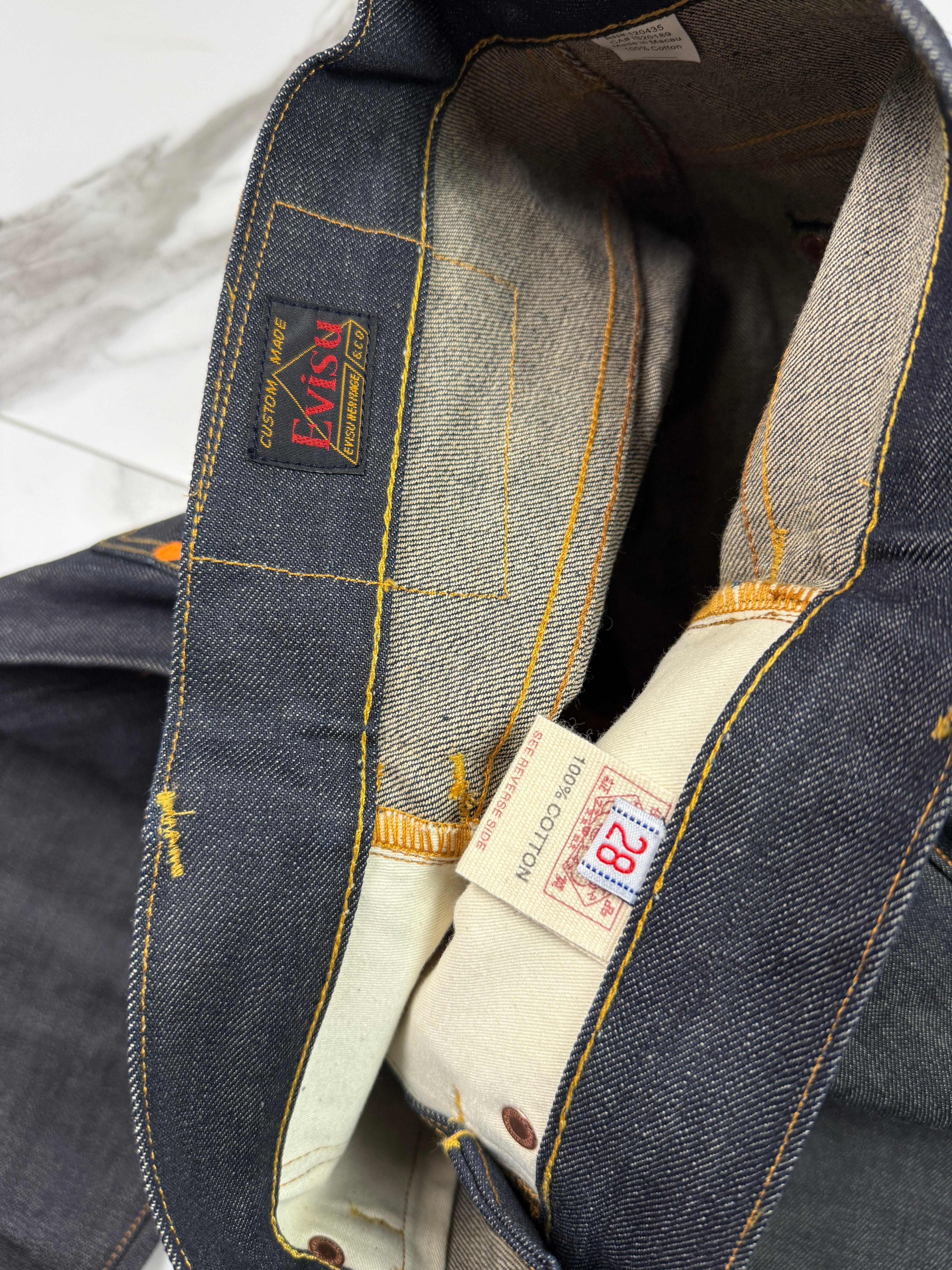 Vintage Evisu Lot 0001 No.5 Double Seagull Denim Pants