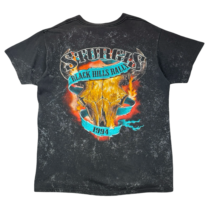 Vintage 3D Emblem Sturgis Black Hills Rally Tee Black | Vitnage Clothing Store Canada