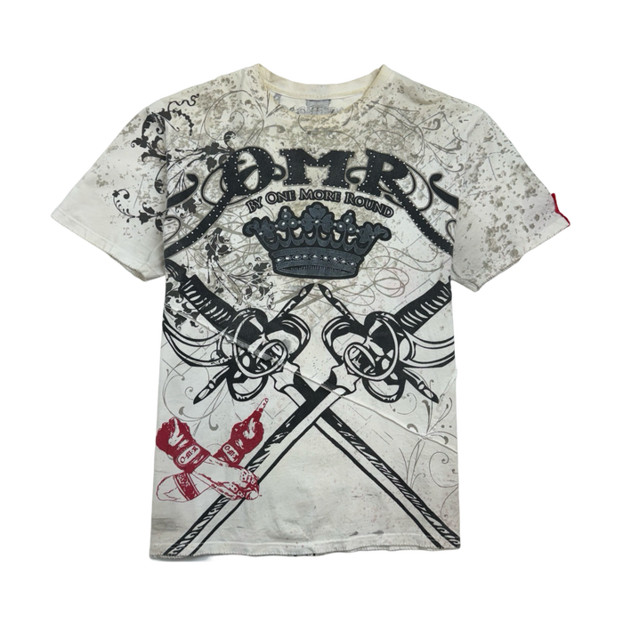 Vintage Y2k Q.M.R Tee White | Vitnage Clothing Store Canada